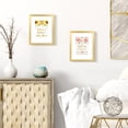 thumbnail image 4 of Sindcom 6 Pack 8x10 Picture Frames,Display Pictures 5x7 with Mat or 8 x 10 Without Mat,Gallery Wall Photo Frames, Gold, 4 of 6