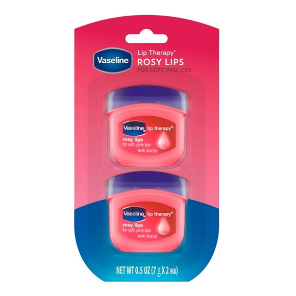 Bálsamo para Labios Vaseline Rosy Mini tarro 2 Pack
