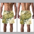thumbnail image 3 of luoweisi Men's Beach Shorts Quick Dry Swim Trunks with Mesh Lining Map M, 3 of 5