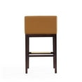 thumbnail image 6 of Manhattan Comfort Kingsley 30" Faux Leather Barstool in Camel Brown (Set of 2), 6 of 7