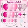 thumbnail image 3 of Hot Pink Balloons Garland Arch Kit, Metallic Chrome Magenta Balloon Happy Birthday Decorations Baby Dark Pink Silver Star Confetti Balloons for Girls Birthday Princess Wedding Baby Shower Party Decor, 3 of 13