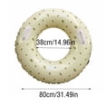 thumbnail image 1 of Children Inflatable Swimming Pool Buoyancy Rings Water Boating Rowing Practicing Aid Circle for Indoor Gym Seaside Party Loquat Size 100 with Handle, 1 of 9