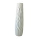 thumbnail image 2 of Jarrón cilíndrico grande para suelo, objeto decorativo, maceta para ramas de diseño moderno. Blanco, 2 of 9