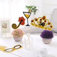 thumbnail image 2 of Dsseng 21PCS 50th Birthday Photo Props Set - Black/Gold Adult Party Decor, 2 of 6