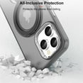 thumbnail image 5 of Phone Case for iPhone 15 Pro Max Case with Ring Kickstand(Work with Magnetic Car Mount), Military Grade Shockproof Protective Slim Hard Cover for 15 Pro Max 6.7 inch – Black, 5 of 12