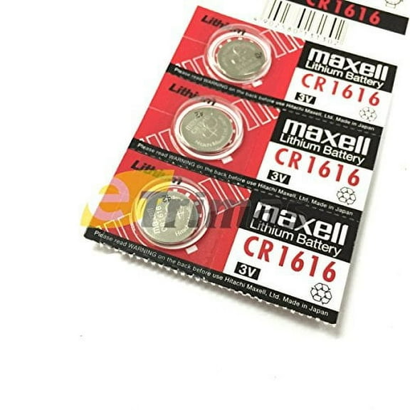 MAXELL CR1616 - 10 Lithium Batteries in Hologram Foil Packs