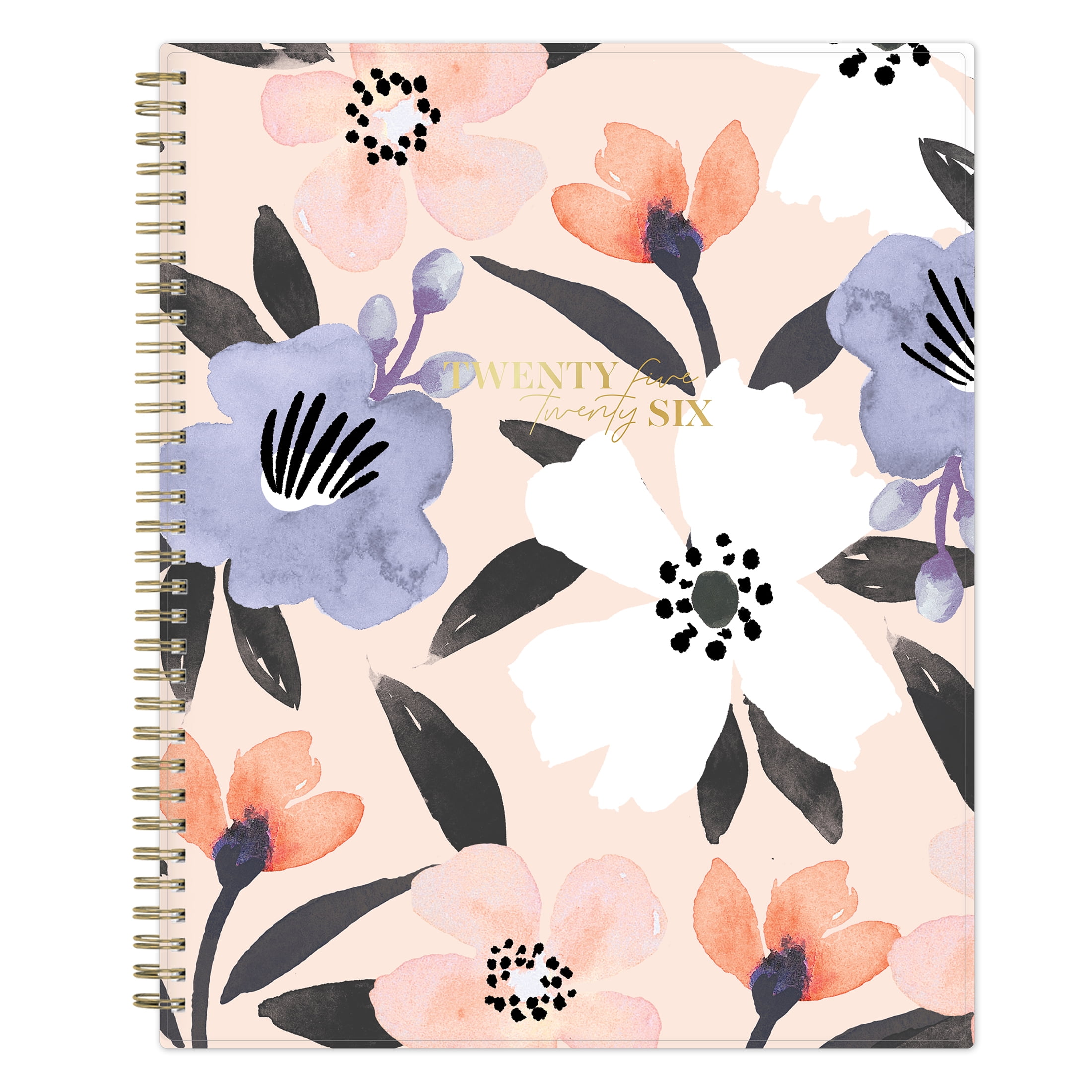 Bossbabe for Blue Sky Monthly Weekly Large, 8.5" x 11", Blue White Floral 15-Month (April 2025 - June 2026)