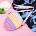 thumbnail image 4 of xiaxaixu Silicone Coin Purse, Strawberry Bear Shape Wallet Bubble Fidget Toy, 4 of 7