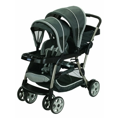 Graco Ready2Grow Click Connect LX Double Stroller, Glacier