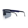 thumbnail image 6 of Boys Size Flip Up Shield Rimless Adjustable Arm MTB Sport Sunglasses Navy - Black, 6 of 8