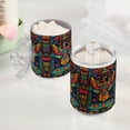 thumbnail image 2 of Yayeee 2 Pack Qtip Holder Bathroom Cotton Swab Canister with Lid Clear Dispenser Set, Abstract Eagle, 2 of 6