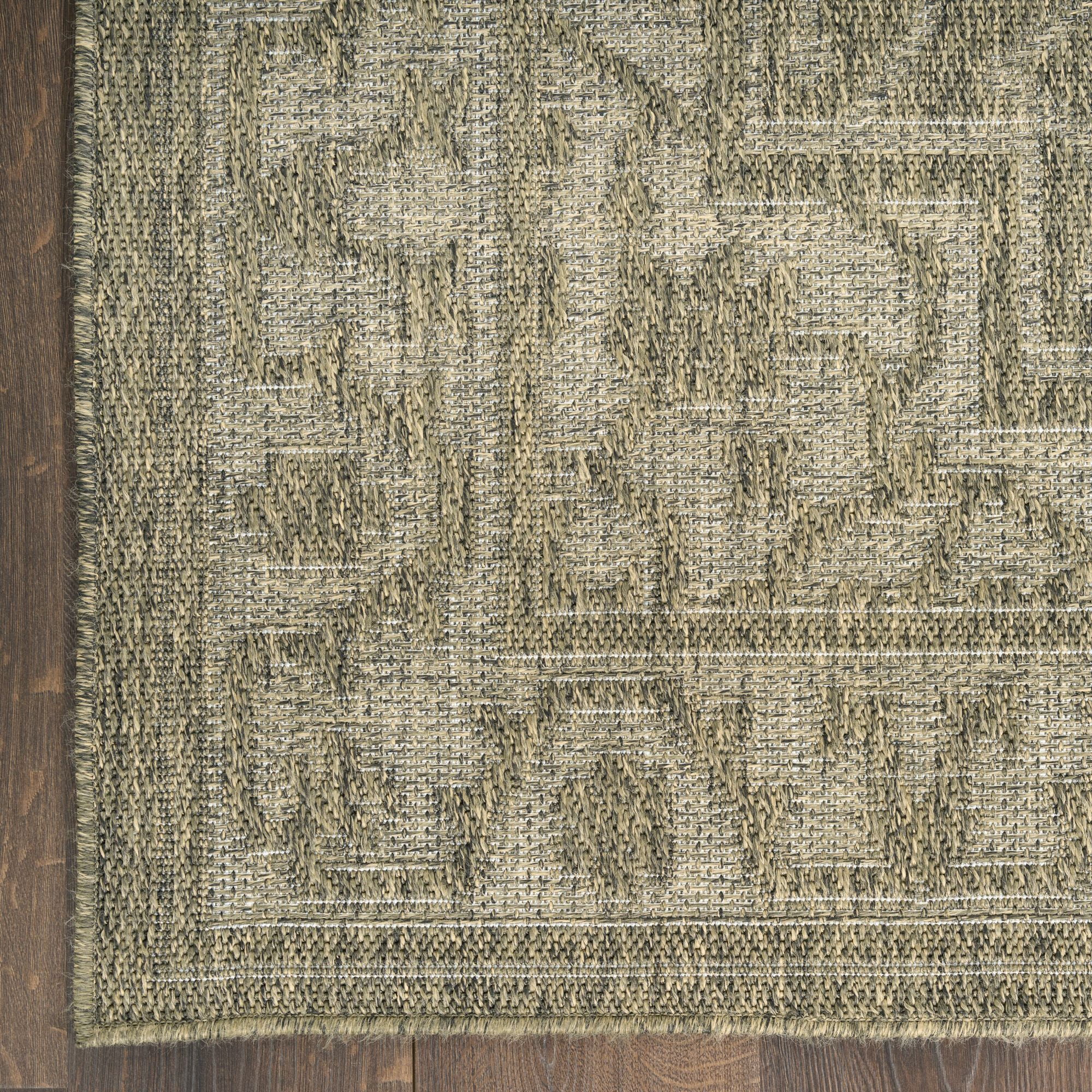 Nourison Tulum 2' x 6' Olive Indoor/Outdoor Rug