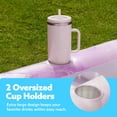 thumbnail image 3 of Tumbona inflable de bronceado para piscina Float SLOOSH de mármol rosa, 3 of 7