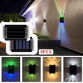 thumbnail image 2 of PVCS 4pcs Solar Lamp Outdoor Wall Lamp LED Courtyard Lamp Step Up And Down Luminous Night Lamp Clearance, 2 of 2
