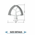 Edge Beater for K45 K45SS Mixer Attachment Compatible with 4.5 Quart