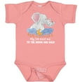 thumbnail image 3 of Inktastic My Titi Loves Me to the Moon and Back Elephant Family Boys or Girls Baby Bodysuit, 3 of 5