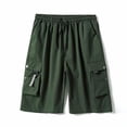 thumbnail image 4 of Mens Athletic Gym Workout Shorts Loose Fit Outdoor Walking Shorts with Large Pockets Beach Cargo Shorts, 4 of 4