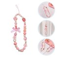 thumbnail image 2 of Phone Chain Durable Strawberry Bowknot Heart Design Phone Chain Phone Decoration, 2 of 9