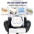 thumbnail image 4 of BestOffice Ergonomic High-Back Gaming Chair – PU Leather Office, Lumbar Support, Executive Swivel Racing Style, White, 4 of 7