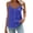 Blue, variant on JULMCOMO Tank Tops for Women Scoop Neck Adjustable Spaghetti Strap Casual Loose Fit Camisole Tops Sleeveless Summer Button Down Shirts Black 2XL