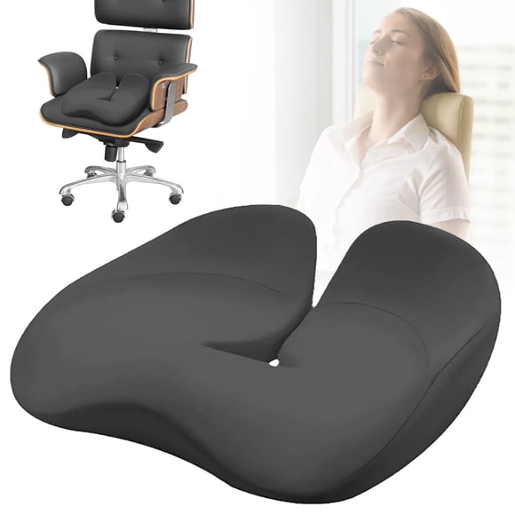 Orthopedic Memory Foam Seat Cushion Coccyx Support Pillow With Airflow Holes For Chair And Car