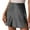 Grey, variant on EDFBUYKRS Female Skirts Short Skirts for Women Xxs Womens Skirts Summer Dressy Casual High Waisted Ruffle A Line Silk Satin Skirts