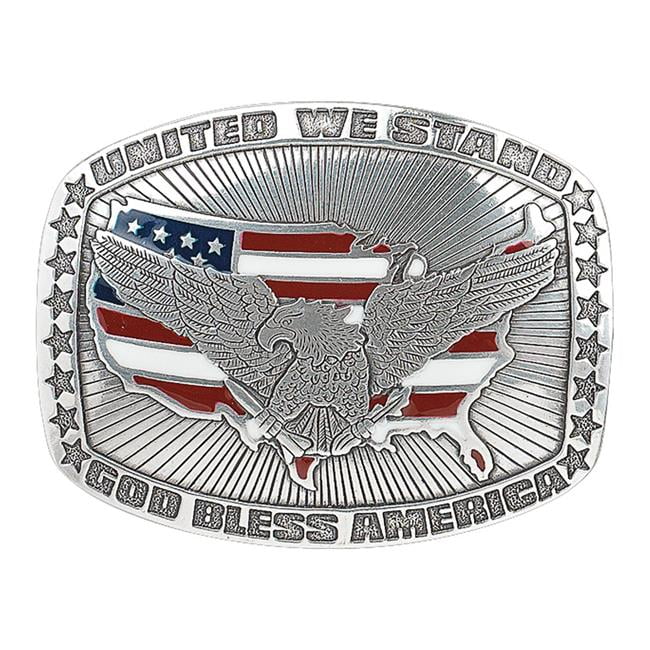 Nocona Belt Co Womens MF The State Of Texas Buckle Silver