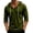 Army Green-B#20615BB, variant on Men’s 3/4 Sleeve V-Neck Hooded T-Shirt Drawstring Lightweight Hoodie Shirts for Men Soft Summer Fall Mens Sweatshirt Blue M