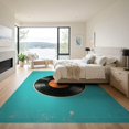 thumbnail image 3 of ODIKA 9'x12' Washable Area Rug Non-Shedding, Easy Care Music Note Vinyl Record Album Retro Y2k Disc Groove Round Cd for Master Suite, California King, Under Bed, 3 of 7