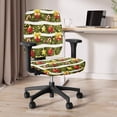 thumbnail image 6 of CHAQLIN Striped Christmas Tree Pattern Computer Chair Slipcovers, 2 Pcs Rotating Chair Slipcover Washable Stretch Office Chair Cover for Gaming Chair, 6 of 8