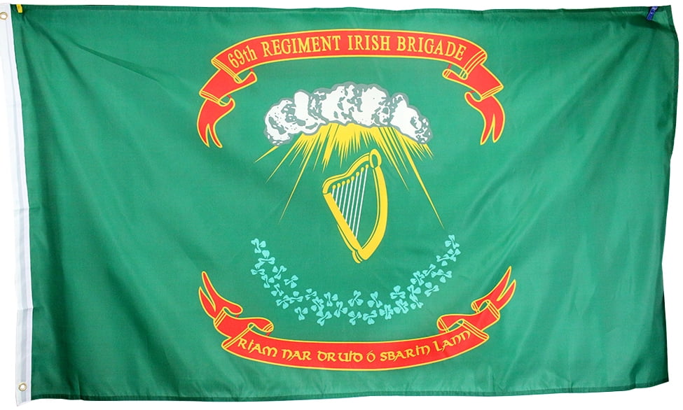 High Quality Super Polyester 69th Regiment Irish Brigade Flag 3x5 ft In / Outdoor