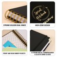 thumbnail image 4 of Nicpro Spiral Notebook 300 Page,8.5"x 11", Black Leather Hardcover Note Book Journal A4 Book Colleg, 4 of 7