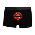 thumbnail image 3 of Valentines Day Mens Boxer Briefs Funny Novelty Lip Printing Underwear Boxers For Men,Valentines Day Gifts For Him Black L, 3 of 4