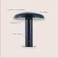 thumbnail image 3 of JONATHAN Y Suillius 11" Contemporary Bohemian Rechargeable/Cordless Iron Dimmable Integrated LED Mushroom Table Lamp, Navy, JYL7114F, 3 of 6