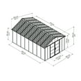thumbnail image 5 of Palram - Canopia Yukon 11' x 17' Shed - Gray, 5 of 13