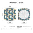 thumbnail image 6 of Lsque Eggs Toast Bacon And Arugula Printed Square Couch Cushion Covers, Floral Sofa Cushion Covers Replacement, Stretch Couch Covers for Couch-16.9in, 6 of 9