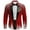 Red, variant on Mens Christmas Shirts Button Up Lapel Collar Long Sleeve Fitted Holiday Tops Party Outfits Funny Fake Suit Blazers (XS, Red #A)