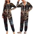 thumbnail image 6 of Horror Freddy Krueger Unisex Onesie Pajamas Zipper Jumpsuit Hooded One Piece Sleepwear for Family Mens Womens, 6 of 8