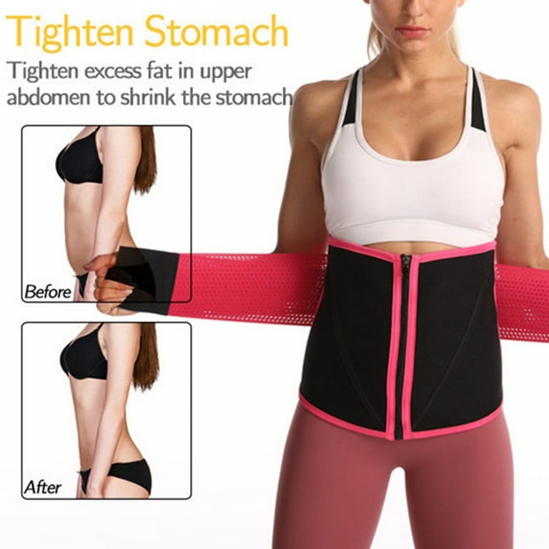 Travelwnat Waist Trimmer Ab Belt for Women & Men, Stomach Wrap Premium  Waist Trainer 
