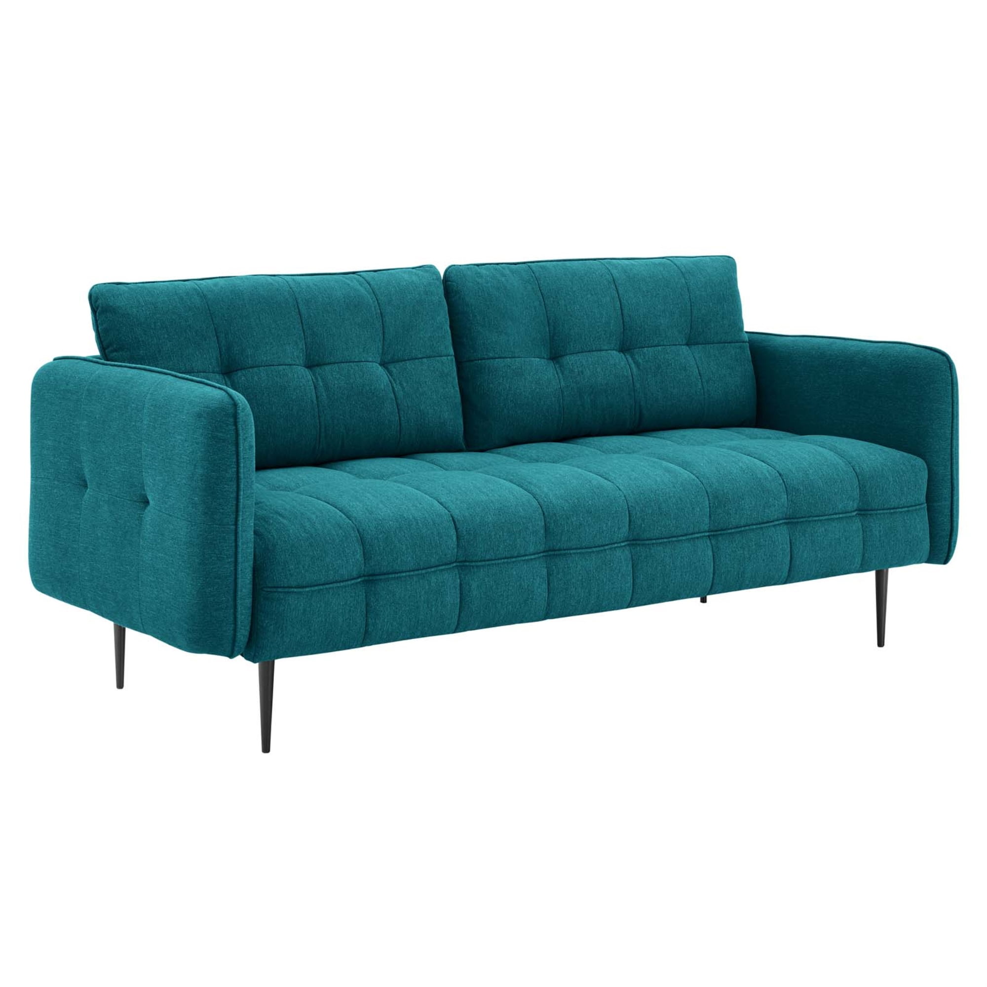 Ergode Cameron Tufted Fabric Sofa Teal