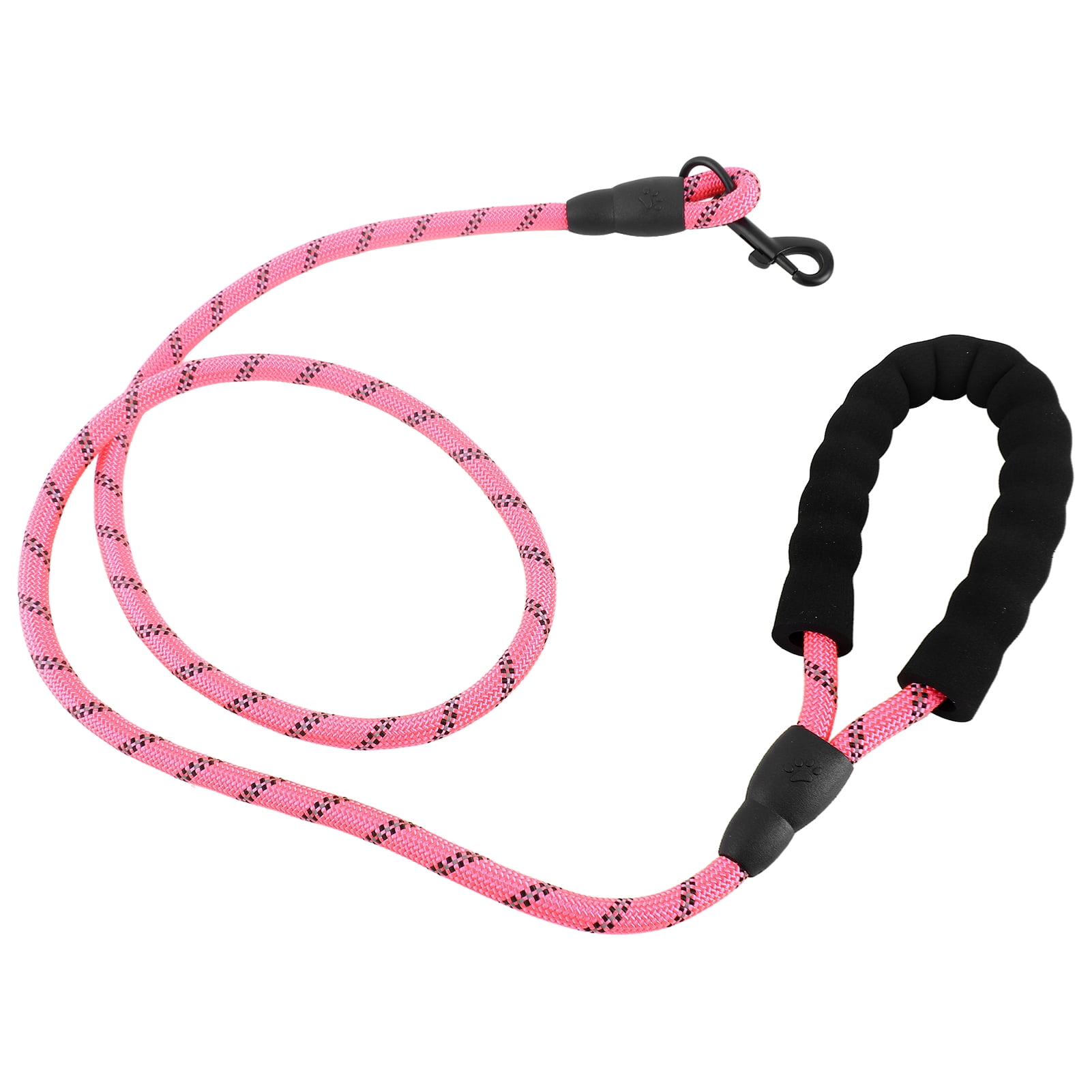 Leash 5ft Reflective Dog Leash Strong Dog Leash with Comfortable Padded Handle Traction Rolled Dog Leads Anti-Slip Handle Dog Leash Rope for Large and Medium Pets