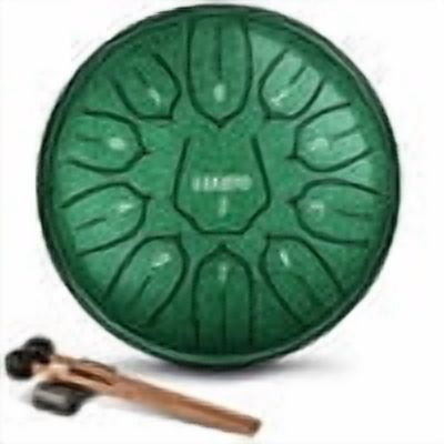 LEKATO Steel Tongue Drum 6 Inch 11 Notes D Major Beginner Handpan Drum Percussion for Meditation Yoga Musical Education Christmas New Year's Gift for Families/Friends/Lovers
