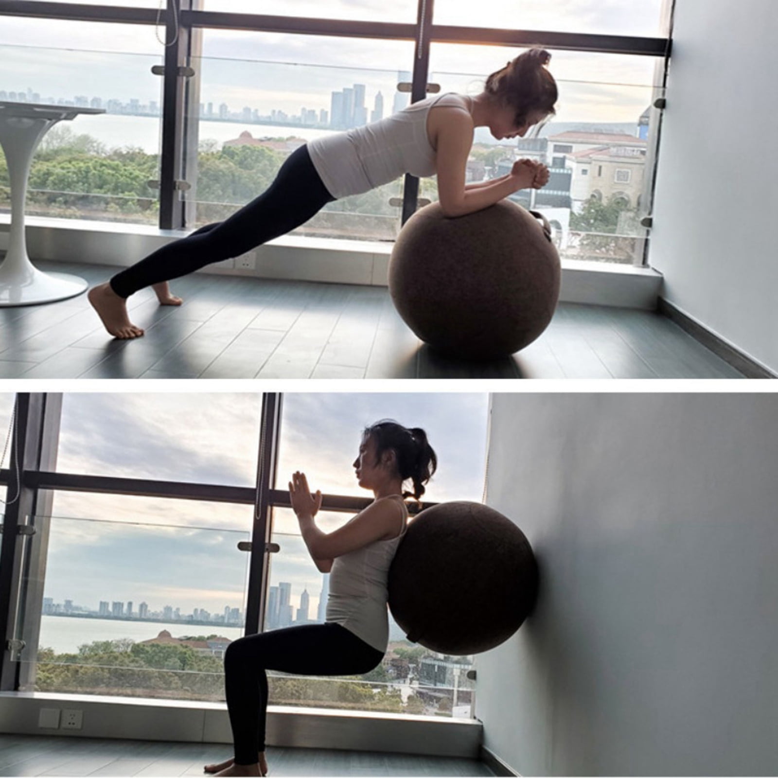 Exercise Ball Inch Yoga Ball Cover Dustproof,Storage Bag Slipcover Accessories , Blue