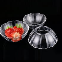GOOHOCHY Transparent Salad Bowl Made of Durable PC Material for Kitchen Use Perfect for Snacks and Foods 7 Inch