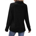 thumbnail image 5 of QAFOPEH Womens Polo Shirts V Neck Collared Tops Casual Buttons Long Sleeve Tunic Blouses, 5 of 7