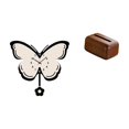 thumbnail image 1 of Reloj de pared moderno con diseño de mariposa y flor de acrílico, silencioso, ligero, PP, apto para sala de estar, dormitorio, cocina, oficina y estud, 1 of 8