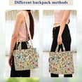 thumbnail image 4 of FORMRS Womens Corduroy Tote Bag Crossbody Shoulder Handbag with Pocket, Beige Cartoon Animals, 4 of 7