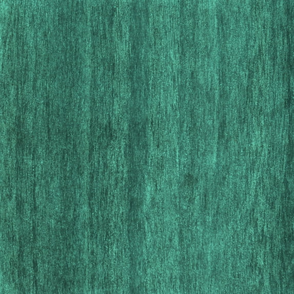Ahgly Company Indoor Square Abstract Turquoise Blue Contemporary Area Rugs, 7' Square