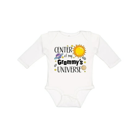 

Inktastic Center of My Grammy s Universe Gift Baby Boy or Baby Girl Long Sleeve Bodysuit
