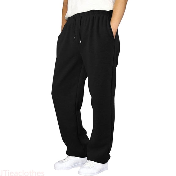 JTieaclothes Boys Sweatpants Elastic Waist Athletic Joggers Baggy Straight Leg Casual Pants Sweat Pants with Pockets,Boys Pants Sizes 5-6 Years